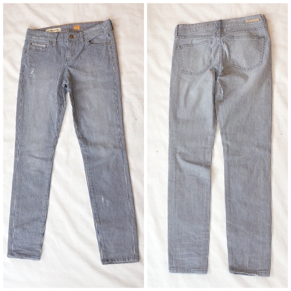 Anthropologie Pilcro Stet Railroad Striped Jeans - Picture 5 of 8